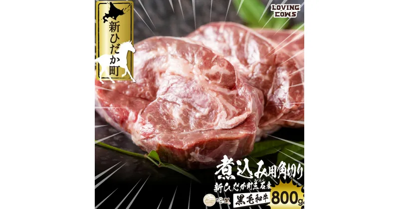 【ふるさと納税】 北海道産 黒毛和牛 こぶ黒 A5 煮込み ビーフシチュー 用 800g 和牛 ブランド牛 牛肉 ブランド 牛 肉 ビーフ 冷凍 北海道 新ひだか町 ＜LC＞