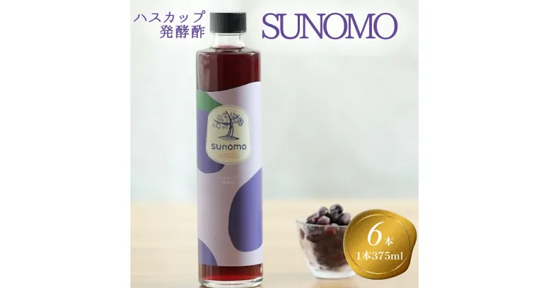 【ふるさと納税】 北海道産 ハスカップ 発酵酢 計 2250ml (375ml×6本) SUNOMO お酢 酢 果実 常温 北海道 新ひだか町