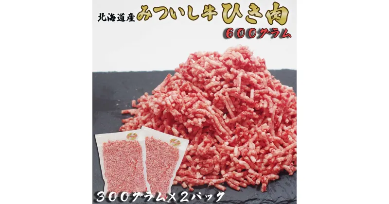 【ふるさと納税】 北海道産 黒毛和牛 みついし牛 A5 ひき肉 600g 和牛 ブランド牛 ブランド 挽肉 挽き肉 牛肉 牛 肉 ビーフ 冷凍 北海道 新ひだか町