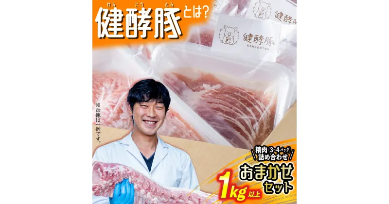 【ふるさと納税】 北海道産 健酵豚 おまかせ セット 3～4パック 豚肉 精肉 おためし 詰め合わせ お楽しみ おたのしみ セット 豚 肉 ブランド ポーク 酵素 旨味 うまみ うま味 冷凍 北海道 新ひだか町