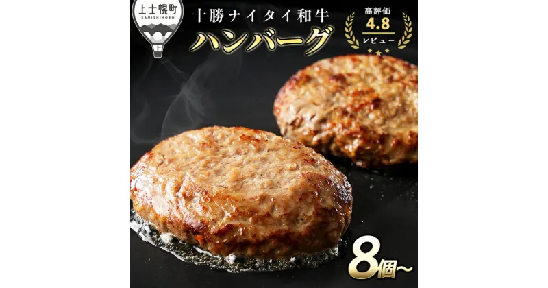 【ふるさと納税】発送時期が選べる 累計80万個突破 十勝ナイタイ和牛 ハンバーグ レビュー★4.8以上 5・4等級黒毛和牛使用 北海道産 合挽or牛肉100% 冷凍 2タイプから選べる ※オンライン申請対応