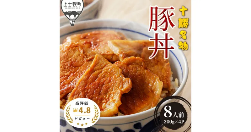 【ふるさと納税】十勝名物豚丼セット 約8人前 計800g 三千里秘伝のタレ付き レビュー★4.8以上 北海道 ご当地グルメ お取り寄せ ※オンライン申請対応