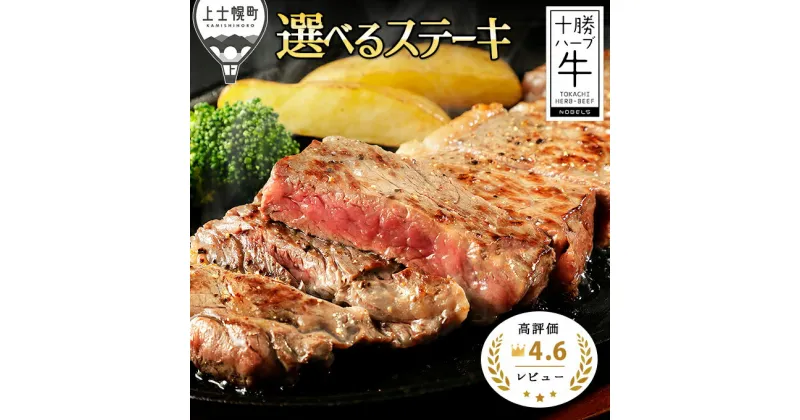 【ふるさと納税】発送時期が選べる 十勝ハーブ牛 ステーキ 400g～ レビュー★4.6以上 北海道産 牛肉 赤身 サーロイン モモ ヒレ フィレ ギフト 4タイプから選べる 2023年9月放映の満天☆青空レストランで紹介♪ ※オンライン申請対応