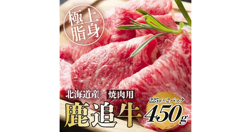 【ふるさと納税】鹿追牛ロース焼肉用（鹿追牛Bセット） 225g×2【 ふるさと納税 人気 おすすめ ランキング 肉 牛肉 牛カルビ 牛ヒレ 牛ロース 牛サーロイン 肉 牛肉 牛レバー 牛ひき肉 牛モモ 牛モツ 北海道 鹿追町 送料無料 】 SKA004