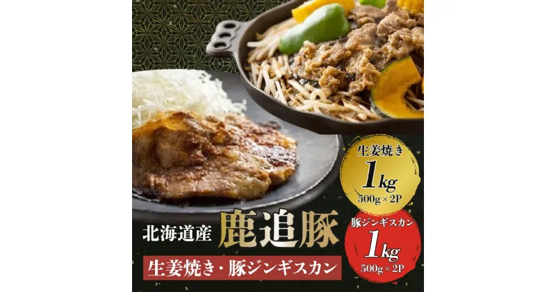 【ふるさと納税】生姜焼き・豚ジンギスカン（鹿追豚Eセット）【 ふるさと納税 人気 おすすめ ランキング 肉 豚肉 豚ジンギスカン 豚ロース 豚モモ 豚ヒレ 豚バラ 肉 豚肉 ブランド豚 牛モモ 北海道 鹿追町 送料無料 】 SKA002