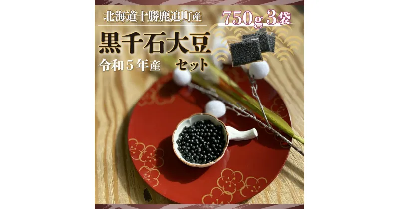 【ふるさと納税】黒千石大豆セット　750g×3 【 ふるさと納税 人気 おすすめ ランキング 黒豆 豆 光黒大豆 黒大豆 大豆 鹿追産黒大豆 煮豆 黒豆スイーツ 黒豆茶 北海道 鹿追町 送料無料 】 SKW002