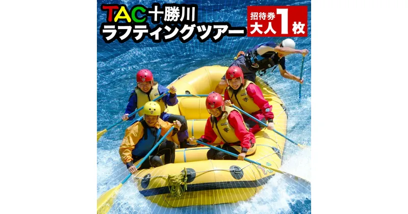 【ふるさと納税】TAC十勝川ラフティングツアー ラフティング ツアー 水遊び 招待券 ツアー券 旅行券 北海道 新得町【R-1901】