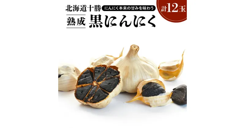 【ふるさと納税】＼レビューキャンペーン／ 北海道十勝 熟成 黒にんにく ( 6玉入 ) × 2箱 十勝清水町産 にんにく ニンニク 野菜 甘み フルーティー 無添加 ガーリック 薬味 自然発酵 長期熟成 お取り寄せ 北海道 清水町