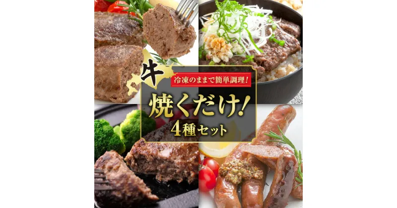 【ふるさと納税】＼レビューキャンペーン／ 十勝スロウフード 焼くだけ ！ セット ハンバーグ 食べ比べ セット 牛肉 肉 ステーキ ソーセージ 冷凍 おつまみ BBQ アウトドア お取り寄せ 北海道 清水町 送料無料