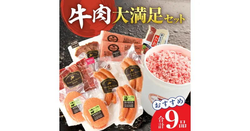 【ふるさと納税】＼レビューキャンペーン／ 十勝スロウフード 牛肉大満足セット！ 牛とろフレーク と おススメ 逸品 詰合せ 牛肉 肉 牛とろ ハンバーグ ヴルスト ソーセージ スモーク 燻製 スモークビーフ カレー用 サイコロ セット お取り寄せ 北海道 清水町 送料無料