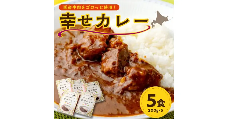 【ふるさと納税】＼レビューキャンペーン／ 十勝清水コスモスファーム 幸せ カレー 200g × 5食 レトルト レトルトカレー 簡単調理 牛肉 常温 保存食 備蓄 手軽 贈り物 お取り寄せ 北海道 清水町 送料無料200