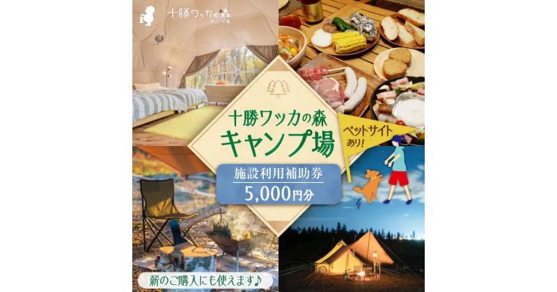 【ふるさと納税】＼レビューキャンペーン／ 十勝ワッカの森キャンプ場 施設利用補助券5,000円分 北海道 清水町 送料無料