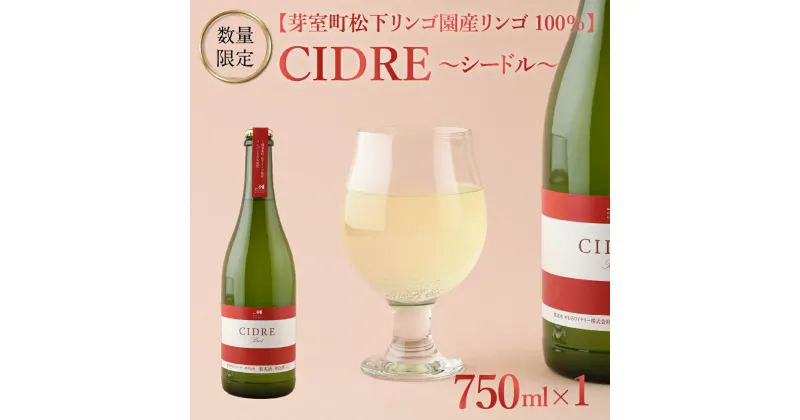 【ふるさと納税】★数量限定★ シードル：CIDRE【芽室町松下リンゴ園産リンゴ100％】750ml×1本(箱入) 北海道 十勝 芽室町