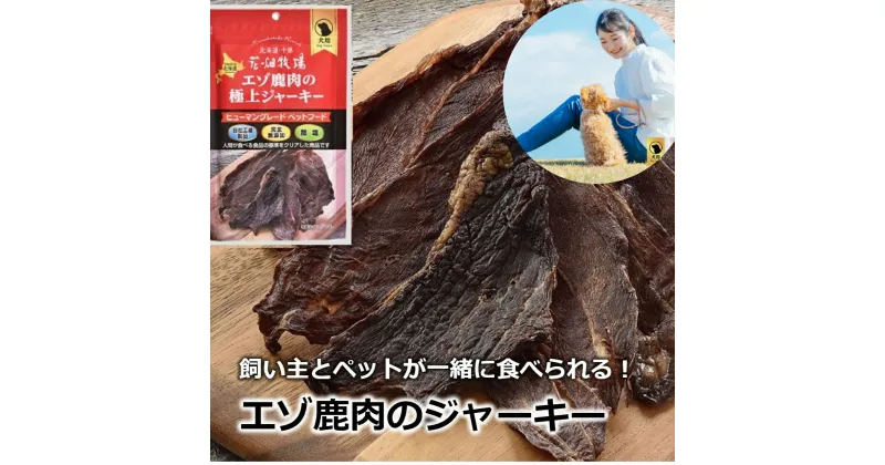 【ふるさと納税】エゾ鹿肉の極上ジャーキー30g×5個セット（犬用おやつ）[P1-35B]