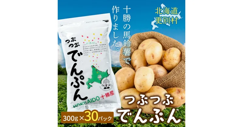 【ふるさと納税】北海道十勝更別村「つぶつぶでんぷん300g」×30パック F21P-417