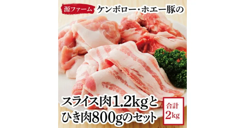 【ふるさと納税】ケンボロー・ホエー豚のスライス肉1.2kgとひき肉800gセット【CT-018】【配送不可地域：離島】【1396951】