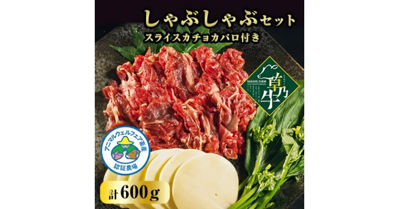 【ふるさと納税】「草乃牛」のしゃぶしゃぶセット　スライスカチョカバロ付き【配送不可地域：離島】【1497449】