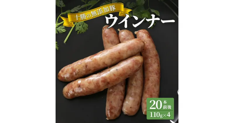 【ふるさと納税】十勝の無添加豚 ウインナー25本前後(110g×5)　お肉・ソーセージ