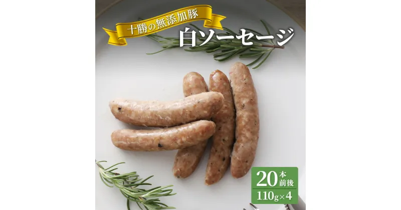 【ふるさと納税】十勝の無添加豚 白ソーセージ25本前後(110g×5)　お肉・ソーセージ