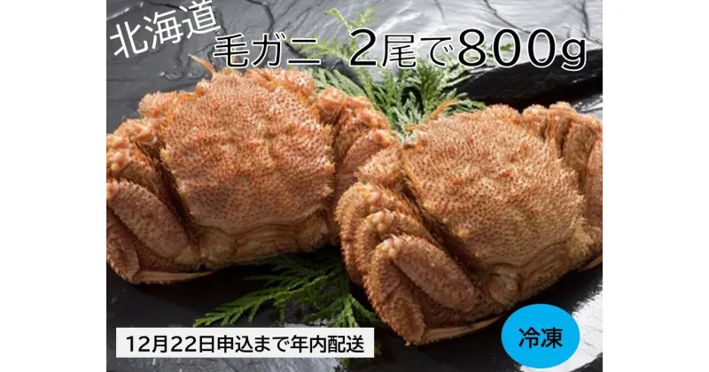 【ふるさと納税】活ゆで 毛蟹（2尾×400g）合計800g 冷凍 かに 蟹 カニ 国産 毛ガニ