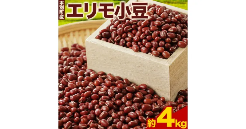 【ふるさと納税】令和6年産 北海道十勝 本別町産 エリモ小豆 4kg 本別町農業協同組合《11月上旬以降出荷》北海道 本別町 豆 小豆 あずき 小豆茶 あずき茶 送料無料