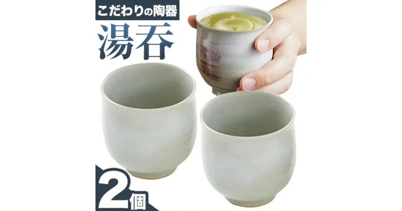 【ふるさと納税】こだわりの陶器 湯吞 2個 セット《30日以内に出荷予定(土日祝除く)》順心窯 北海道 本別町 送料無料 陶器 器 カップ コップ 食器 湯吞