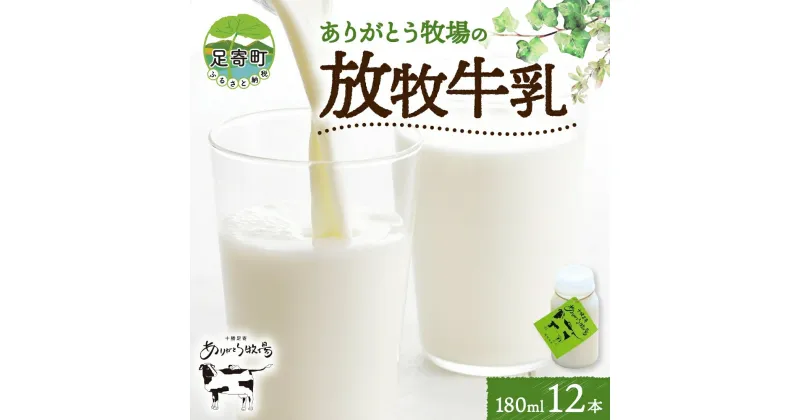 【ふるさと納税】放牧牛乳 180ml×12本 北海道十勝足寄町　【牛乳・乳飲料・飲料】　お届け：2024年4月下旬～2024年11月下旬