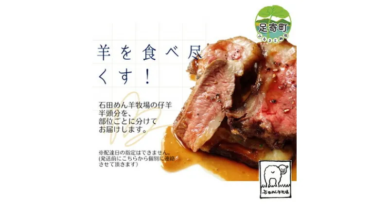 【ふるさと納税】【羊を食べ尽くす！】石田めん羊牧場のホゲット半頭分［冷蔵でお届け］北海道十勝 足寄町　 羊肉 ラム肉 仔羊 お肉 焼肉 バーベキュー BBQ 骨付き肉 産地直送