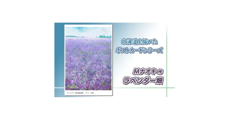 【ふるさと納税】北海道 絵葉書（ハガキ） 贈呈用 ラベンダー畑【 楽天スーパーセール お買い物マラソン 買い回り／かいまわり ポイント アート アーティスト 絵画 1000円 北海道 釧路町 】 ワンストップ特例制度 オンライン 釧路町 釧路超 特産品