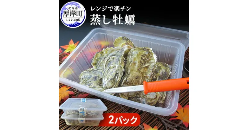 【ふるさと納税】先行予約 レンジで楽チン 蒸し牡蠣（2パックセット） 北海道 牡蠣 カキ かき 生食 生食用 生牡蠣 殻付 レンジ調理　魚貝類 生牡蠣 かき カキ シーフード　お届け：2025年1月～5月末まで