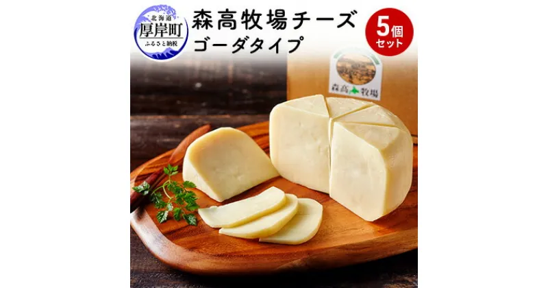 【ふるさと納税】森高牧場 チーズ ゴーダタイプ 5個セット (1個あたり125g,合計625g入り) 北海道 乳製品 チーズ ゴーダチーズ　乳製品・加工食品・チーズ