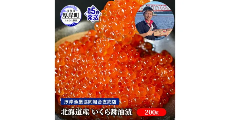 【ふるさと納税】北海道産 いくら 醤油漬け 200g　魚貝類・いくら・魚卵・いくら醤油漬け・イクラ・200g