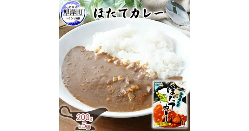 【ふるさと納税】ほたてカレー 180g×5個 (合計900g入) カレー ホタテ レトルト　 加工食品 惣菜 レトルトカレー 洋食 北海道産ほたて 特製ルウ ほたての風味 旨味 海鮮カレー ランチ お昼ご飯 夕飯 夜食 手軽 簡単