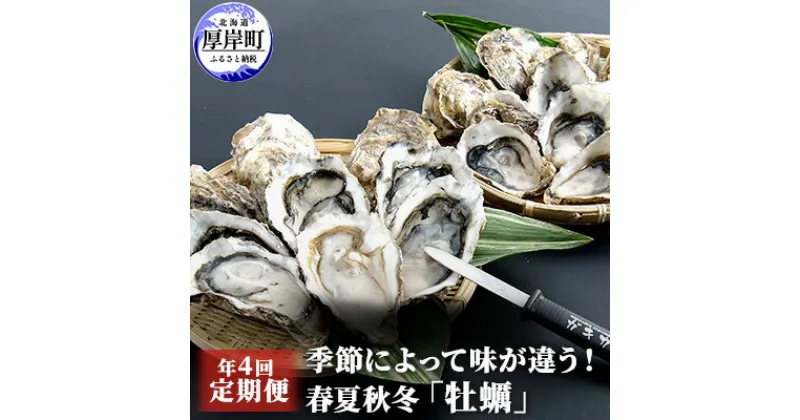 【ふるさと納税】定期便 4回 季節によって味が違う！春夏秋冬「 牡蠣 」 【配送不可：沖縄・離島】　定期便・魚貝類・生牡蠣・かき