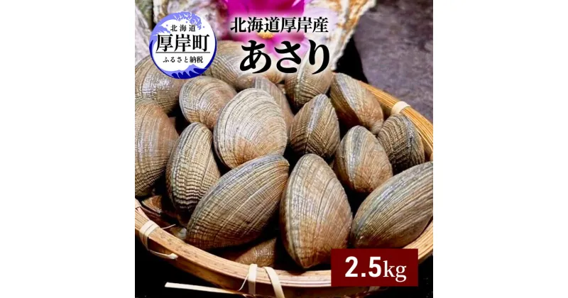 【ふるさと納税】北海道 厚岸産 あさり 2.5kg　 海産物 海の幸 味が濃い 貝類 貝 みそ汁 酒蒸し アサリバター 食材 食べ物 パスタ 　お届け：2024年10月～11月末まで、2025年3月下旬～6月末