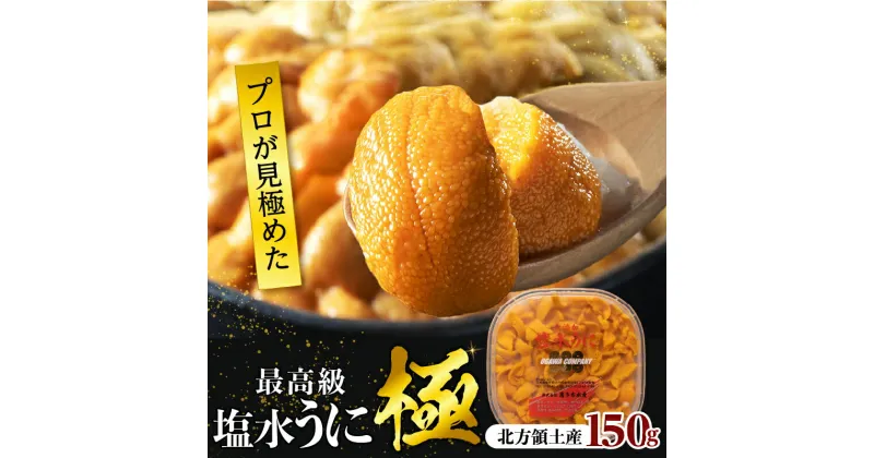 【ふるさと納税】プロ厳選 最高級 塩水 うに 極 150g バフンウニ ミョウバン不使用 無添加 安心 安全 食品 うに丼 海鮮 海産物 魚介 お取り寄せ グルメ 天然 人気 おすすめ プレゼント おつまみ お酒 寿司 パスタ 軍艦 トッピング ギフト 贅沢 北海道 浜中町 送料無料