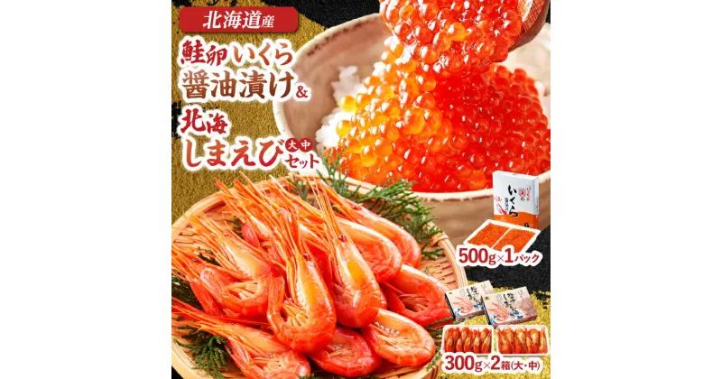 【ふるさと納税】いくら 醤油漬け 鮭卵 北海しまえび 大 中 サイズ 合計1.1kg セット 食品 加工品 国産 魚介類 魚貝類 海の幸 海産物 水産物 希少 ご飯のお供 おかず 弁当 おつまみ 魚卵 エビ ギフト プレゼント 贈り物 贈答 お取り寄せ グルメ 冷凍 北海道 浜中町 送料無料