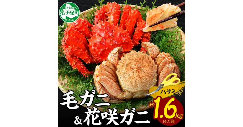 【ふるさと納税】 2482. カニ 蟹 毛蟹 花咲ガニ 食べ比べ セット 足 800g 専用ハサミ付 かに カニ 毛ガニ 毛がに 毛カニ 丸ごと 脚 花咲蟹 花咲カニ 蟹肉 ボイル 送料無料 43000円 北海道 弟子屈町