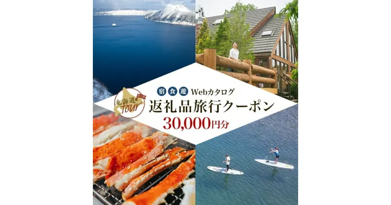 【ふるさと納税】【北海道ツアー】992. 後から選べる旅行Webカタログで使える！ 北海道弟子屈町 旅行クーポン（30,000円分） 旅行券 宿泊券 飲食券 体験サービス券