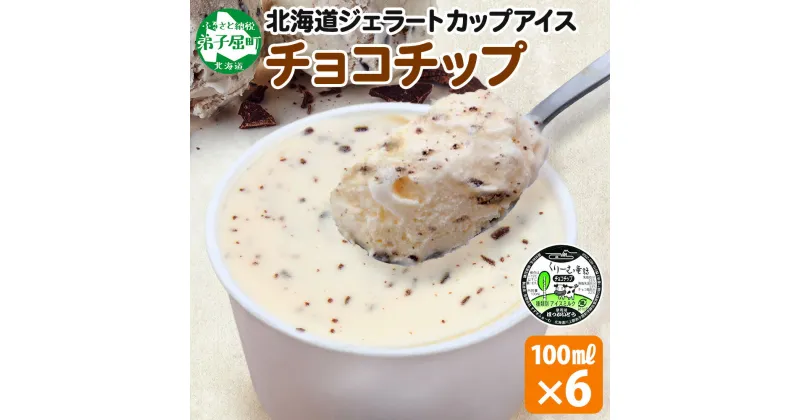 【ふるさと納税】 2335. くりーむ童話 カップアイス チョコチップ 100ml×6個 チョコレートチップ アイスクリーム アイス 手作り スイーツ おやつ ご褒美 デザート 牛乳 ミルク 贈り物 gift ギフト プレゼント お取り寄せ 詰め合わせ 詰合せ 送料無料 北海道 弟子屈町