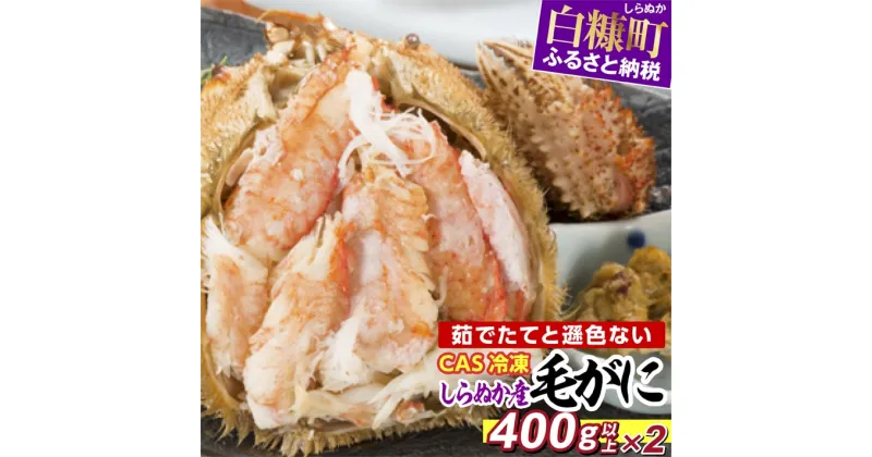 【ふるさと納税】 しらぬか産 CAS冷凍毛がに 【400g×2杯】 北海道 応援 ふるさと納税 海鮮