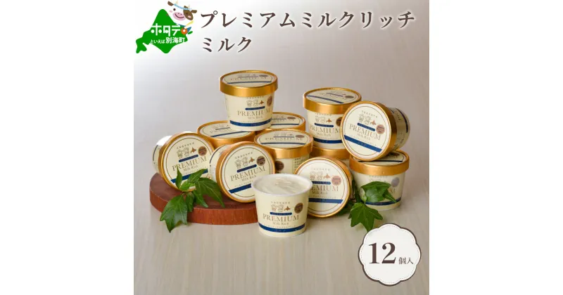 【ふるさと納税】北海道産 べつかいのアイスクリーム屋さん プレミアムミルクリッチ 120ml 12個入（AP-01）（アイス あいす 北海道 別海町 アイスクリーム）