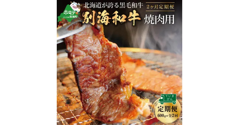 【ふるさと納税】【 年2回 焼肉 定期便 2ヶ月 連続 定期 】 黒毛和牛 別海 和牛 焼肉用 600g × 2ヵ月【全 2回 】北海道 別海町産 牛 焼き肉 小分け 300g×2P ( ふるさと納税 肉 定期便 ふるさと納税 牛肉 定期便 ふるさと納税 焼肉 定期便 2ケ月 2カ月 2か月 2箇月 2 )