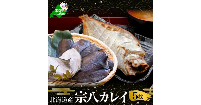 【ふるさと納税】北海道 産 一夜干し 宗八 カレイ 5枚 ( 一夜干し 宗八ガレイ カレイ 宗八 かれい 干物 ひもの 冷凍 北海道 北海道産 ）