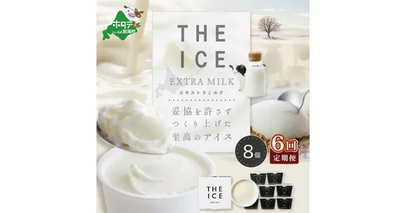 【ふるさと納税】【毎月定期便】【THE ICE】エキストラミルク8個×6ヵ月定期便（J FARM AMUSE 株式会社）