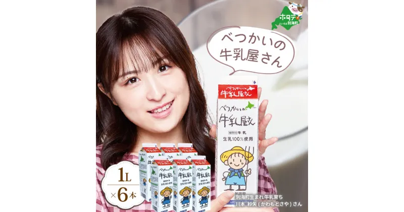 【ふるさと納税】ひと味 違う 別海町 の 牛乳 ♪ たっぷり 6リットル ＜緊急支援品＞ べつかいの 牛乳 屋さん 1L × 6本入 （ ふるさと納税 牛乳 北海道 緊急支援 11000円 ミルク みるく 牛 乳 ぎゅうにゅう ふるさと納税 訳あり おいしさ ）