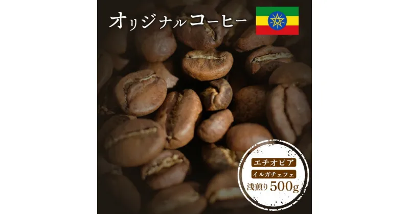 【ふるさと納税】ONUKI COFFEE オリジナルコーヒー エチオピアイルガチェフェ 浅煎り 500g 自家焙煎 コーヒー 珈琲 珈琲豆 コーヒー豆 coffee ギフト プレゼント ふるさと納税 北海道 中標津町 中標津【2700701】