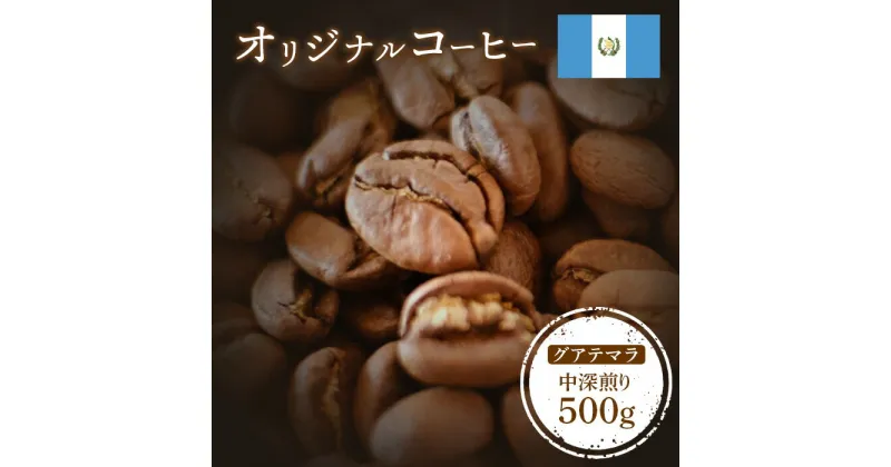 【ふるさと納税】ONUKI COFFEE オリジナルコーヒー グアテマラ 中深煎り 500g 自家焙煎 コーヒー 珈琲 珈琲豆 コーヒー豆 coffee ギフト プレゼント ふるさと納税 北海道 中標津町 中標津【2700801】