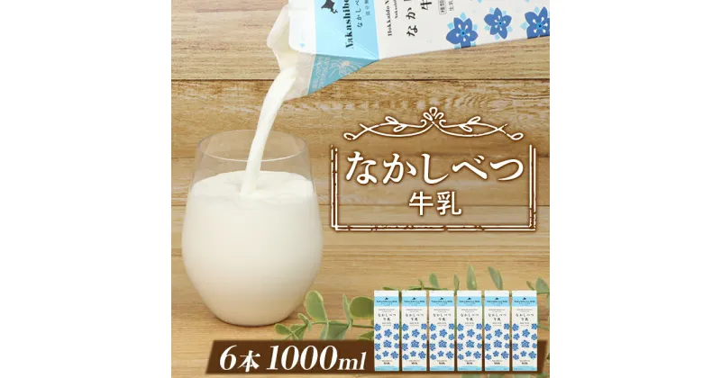 【ふるさと納税】なかしべつ牛乳 1L×6本 牛乳 北海道 ミルク 乳製品 乳飲料 健康 朝食 高栄養 国産 お取り寄せ 8000円 8,000円 ふるさと納税 中標津町 中標津【1402601】