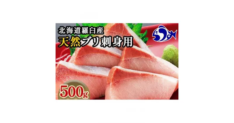 【ふるさと納税】北海道 知床羅臼産 天然ぶり刺身 500g (250g×2パック) 魚 海産物 魚介 魚介類 ブリ 鰤 刺身 ご飯のお供 冷凍 生産者 支援 応援